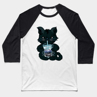 Cat boba tea Baseball T-Shirt